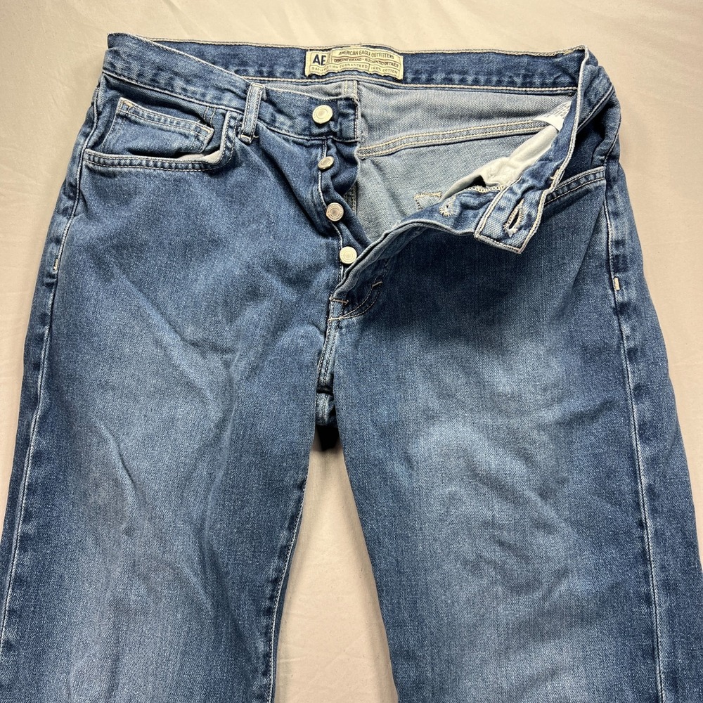 Vintage American Eagle Jeans Mens 31x32 (Fits 30x30) Button Fly Straight Leg 90s